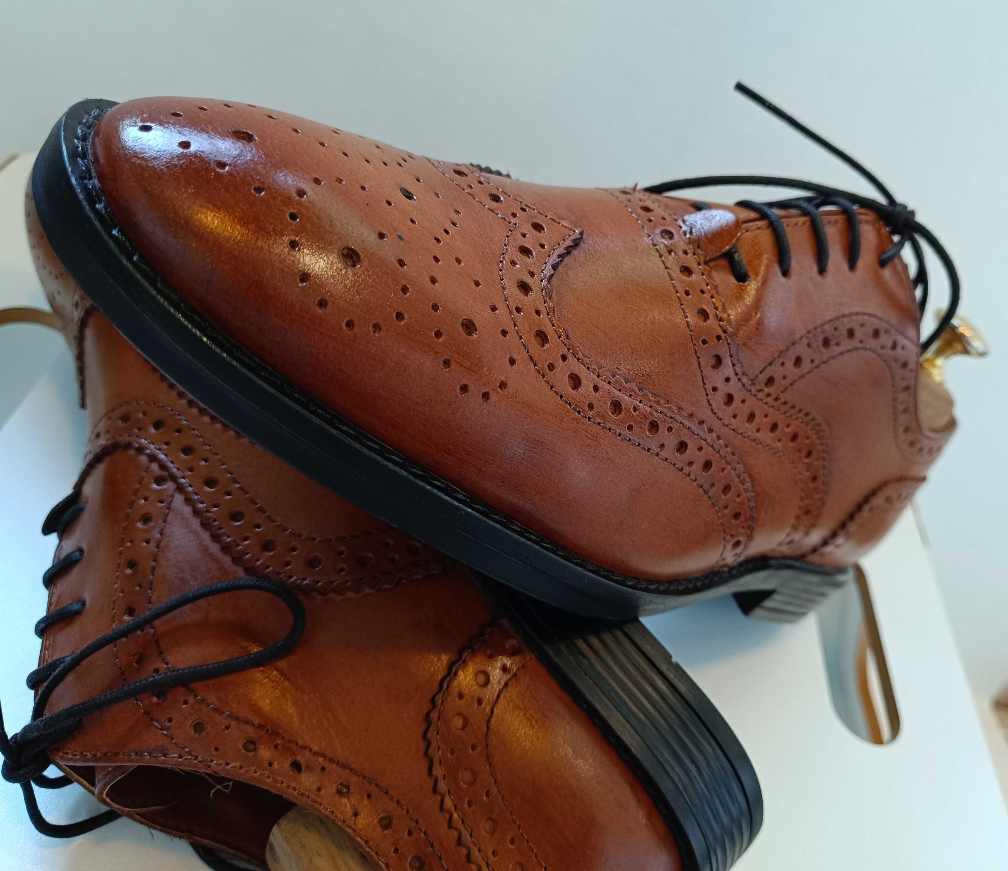 Pantofi oxford 43 premium ASOS piele naturala