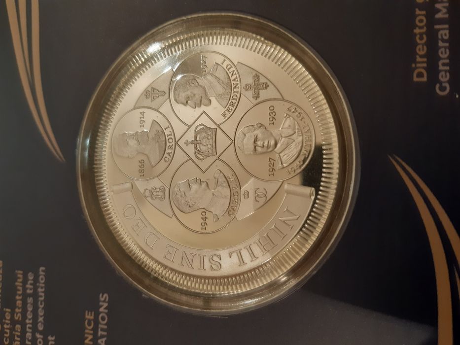 Medalia Ziua Regalității argint tiraj 100 buc
