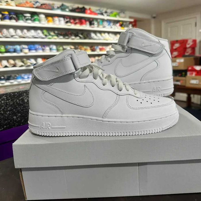 #STOC NOU# Nike Air Force 1 Mid Triple White - LIVRARE VERIFICARE -