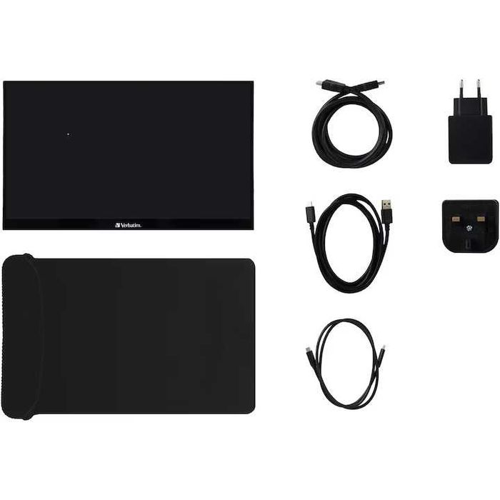 Monitor Portabil Touchscreen LED IPS Verbatim, 14''Full HD (1920x1080)