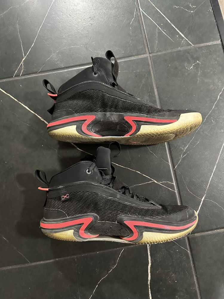 Jordan 36 low black / crimson red size US13/UK12/EU47.5