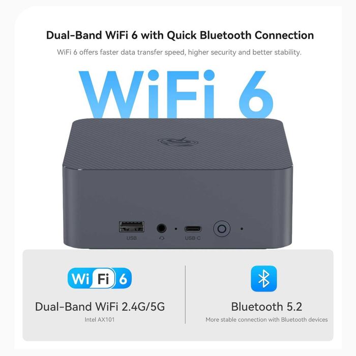 Mini PC Мини Пк Beelink Eqi12 Intel Core i5 12450H 16Gb/500Gb Dual Lan