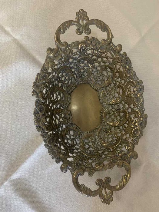 Fructiera din bronz vintage