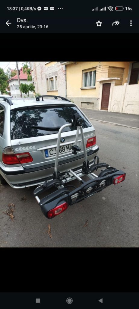 Suport bicigleta carlig de  remorca