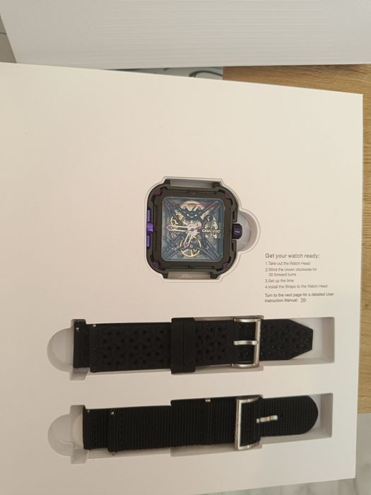 Ceas CIGA Design X Series Black & Purple Skeleton Automatic