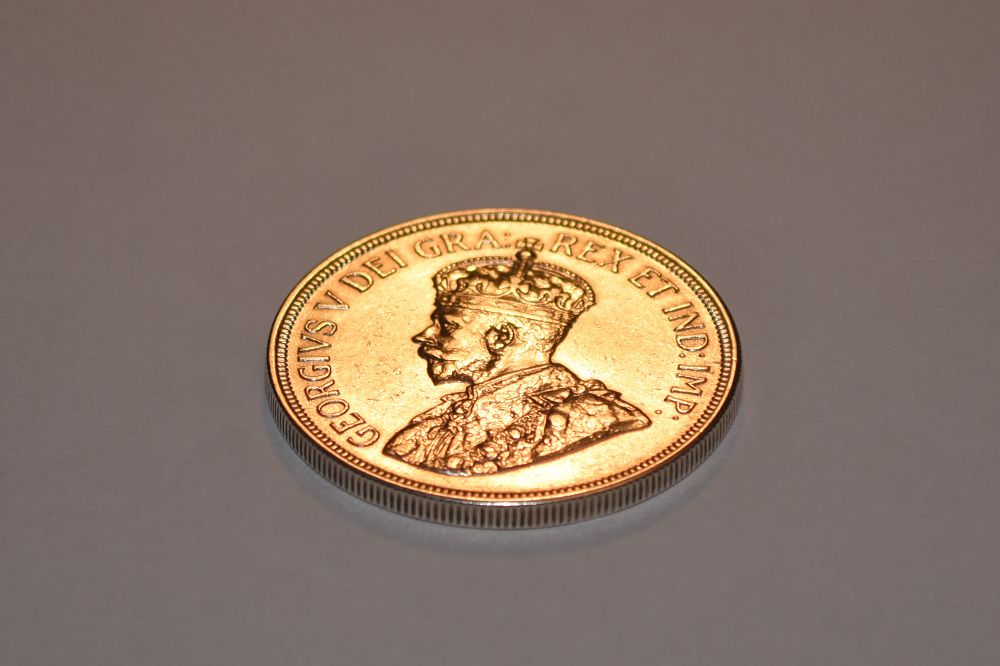 Monedă argint rară - 45 Piastres 1928 Cyprus, King George V