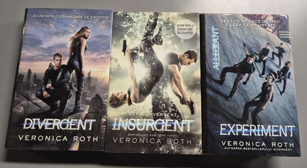 Vanzare Colectie Veronica Roth_Divergent_Insurgent_Experiment_3 vol