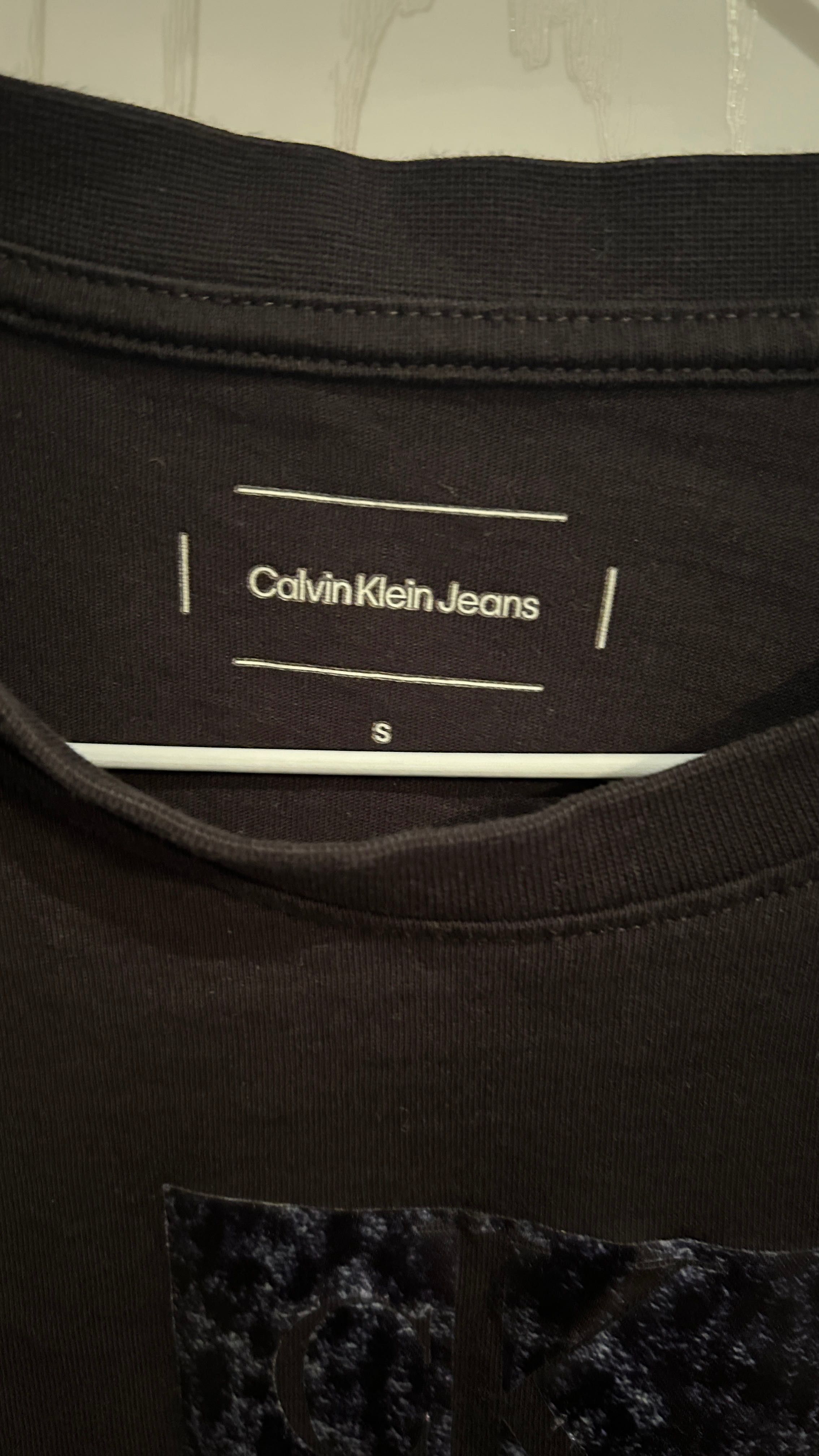 Дамска черна тениска Calvin Klein