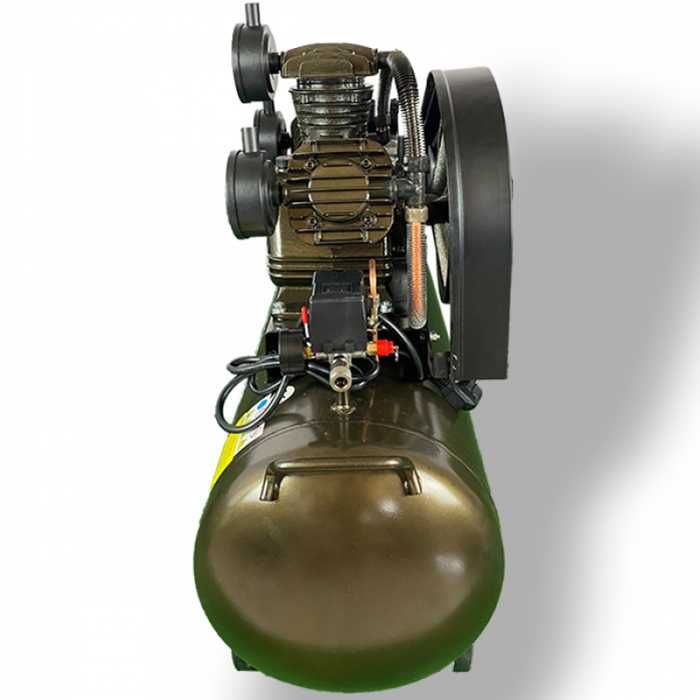 Компресор за въздух с триглав Усилен дебит, 480L/min, 3HP, Колелца