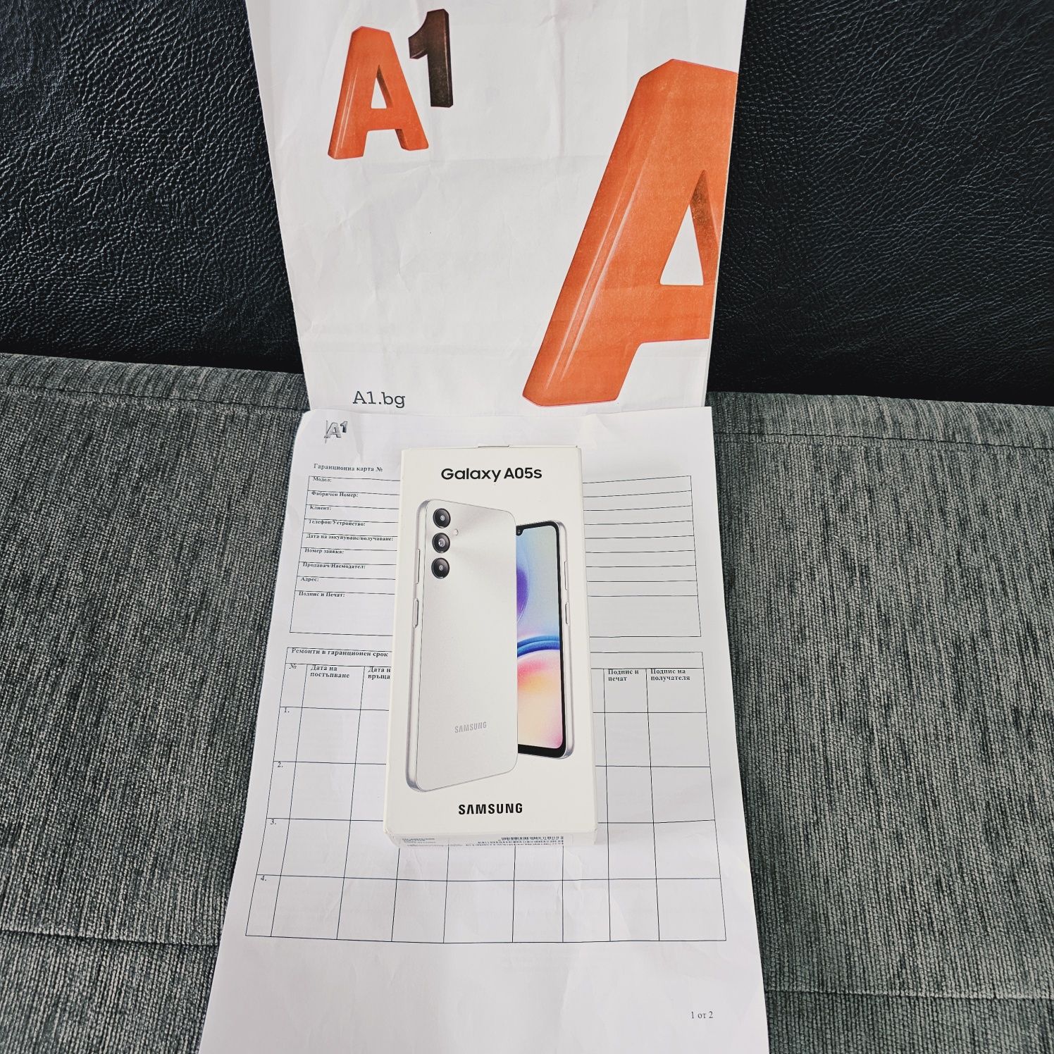 ЗАПЕЧАТАН 64GB Samsung A05s A1 Гаранция 2026г. Silver / Сребрист