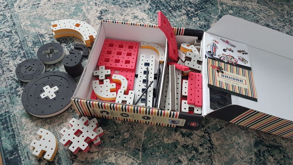 Joc copii constructii Lego-Stem Bakoba Megabox 79 piese