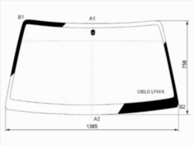 Стекло лобовое  Daewoo Nexia