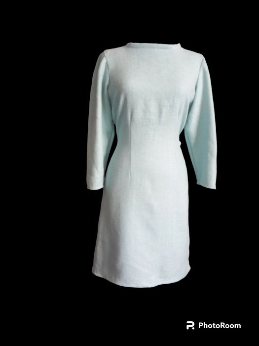 Rochie office turcoaz