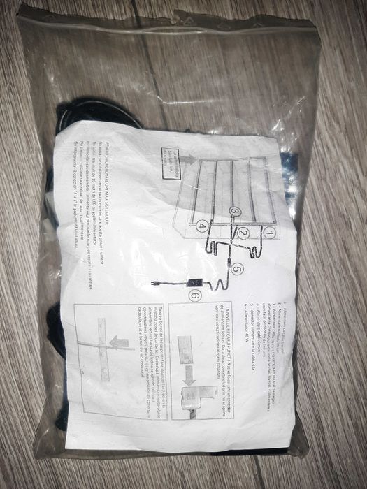 Pachet banda LED 5ml, lumina 3000K, alimentator 48W