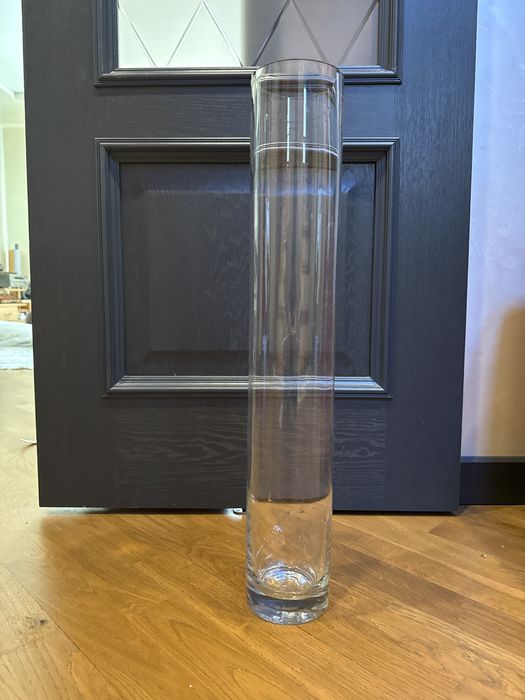 Ваза стеклянная для бамбука или искусственных икебан