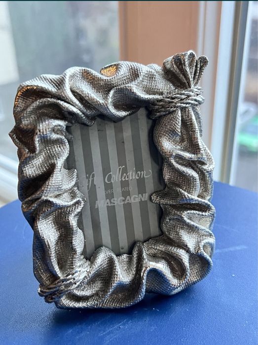 Rama foto placata vu argint 925,model vintage