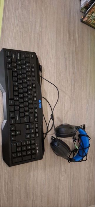 Геймърска клавиатура Fury + слушалки – почти като нови