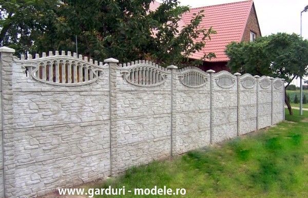Gard beton durabil din placi/ panouri.Transport in Neamț și toată țara