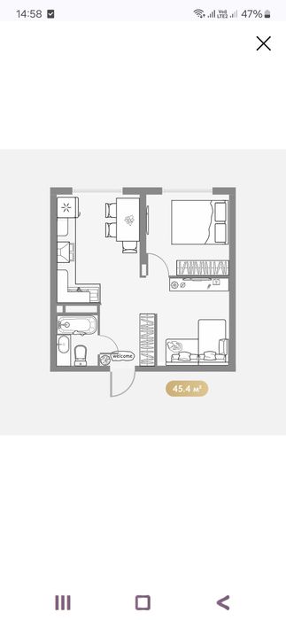 Продам квартиру 1 комнатую в ЖК АЛТЫН ДАЛА