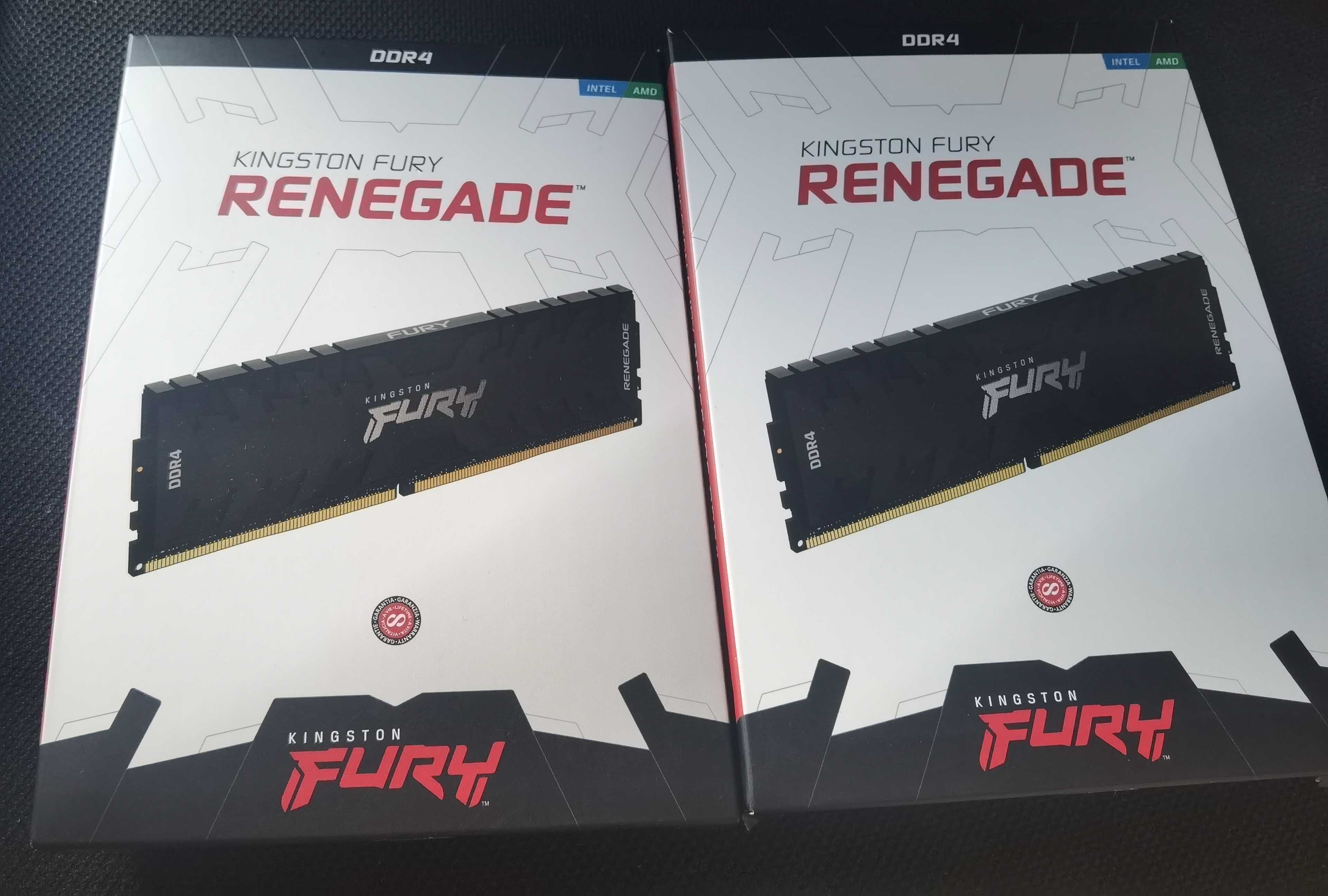 DDR4 ram kingston fury renegade 4x8 3200mhz 32GB CL16.