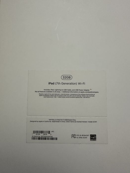 Ipad gen 7 wifi 32gb