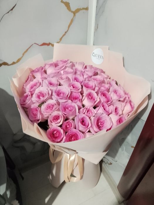 Букет розы розовой