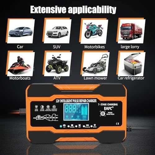 Ново Смарт зарядно 12V 12A за акумулатори LCD дисплей, бързо зареждане