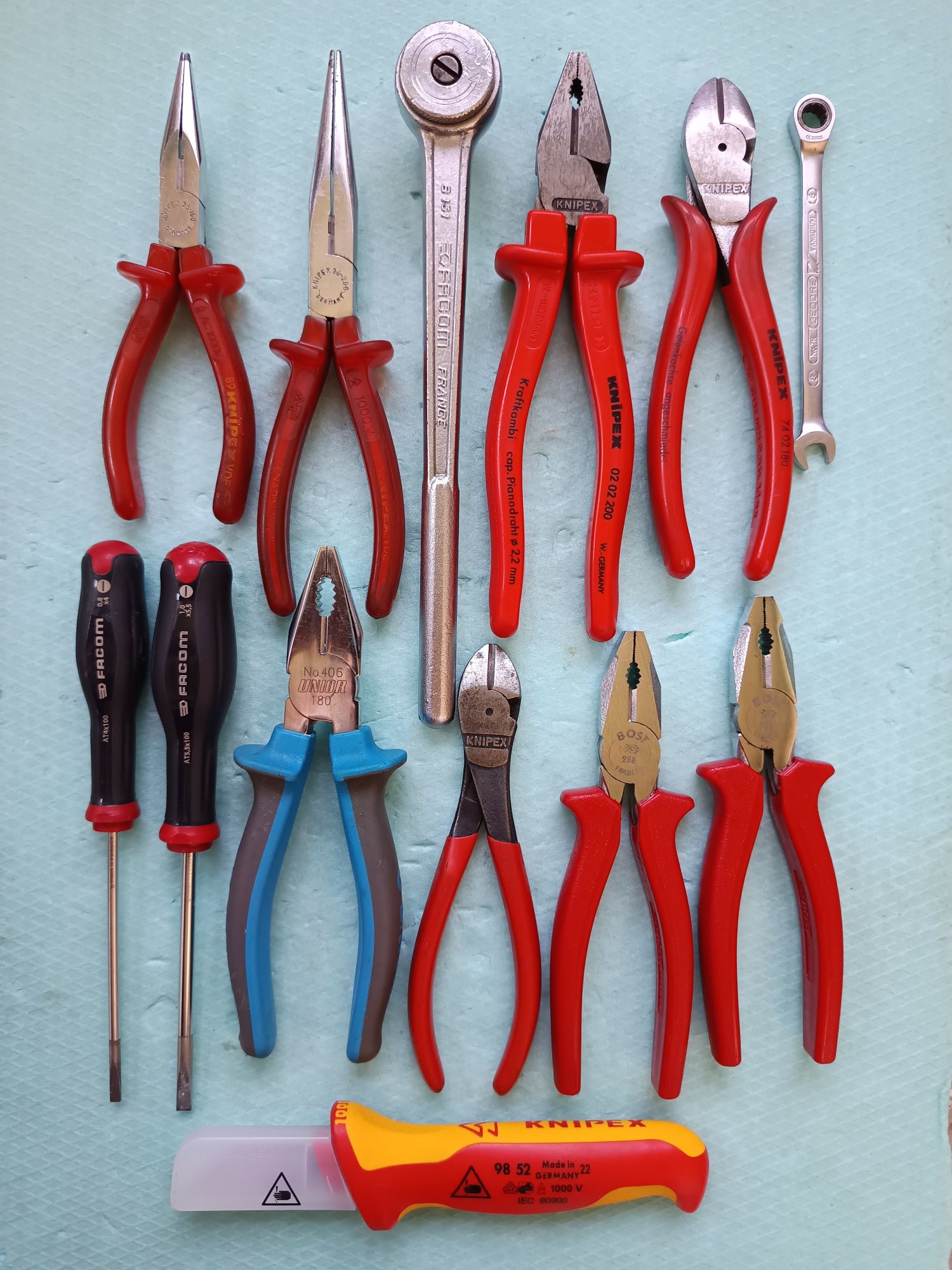 Facom,Knipex,Gedore,Unior,Bost лот инструменти