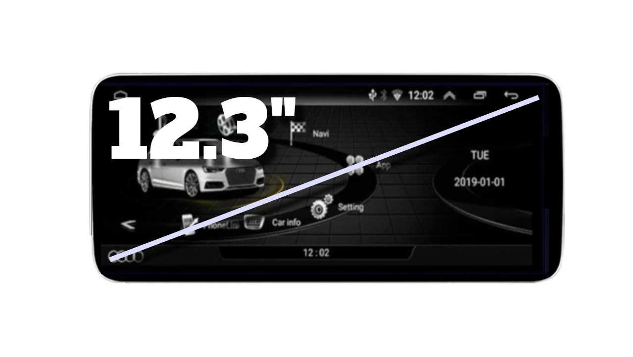 AUDI Q5 2009/2016 LOW 10.25"/12.3'' - андроид навигация, 3209+10/+12