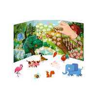 Carte magnetica pentru copii, Busy Book cu animale, legume, insecte