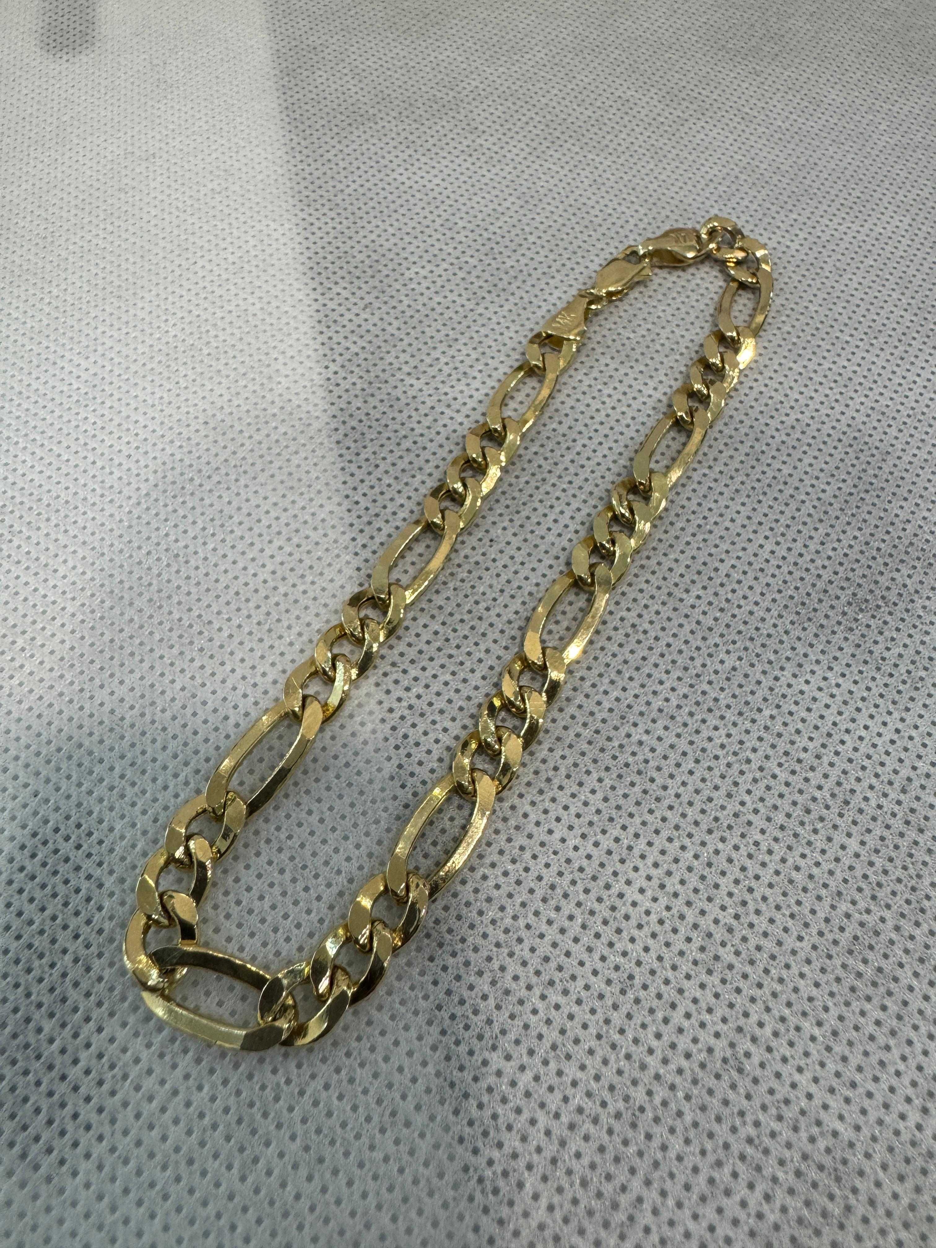 (Ag41) Bratara aur 14K B5237-Garantie 2 ani!