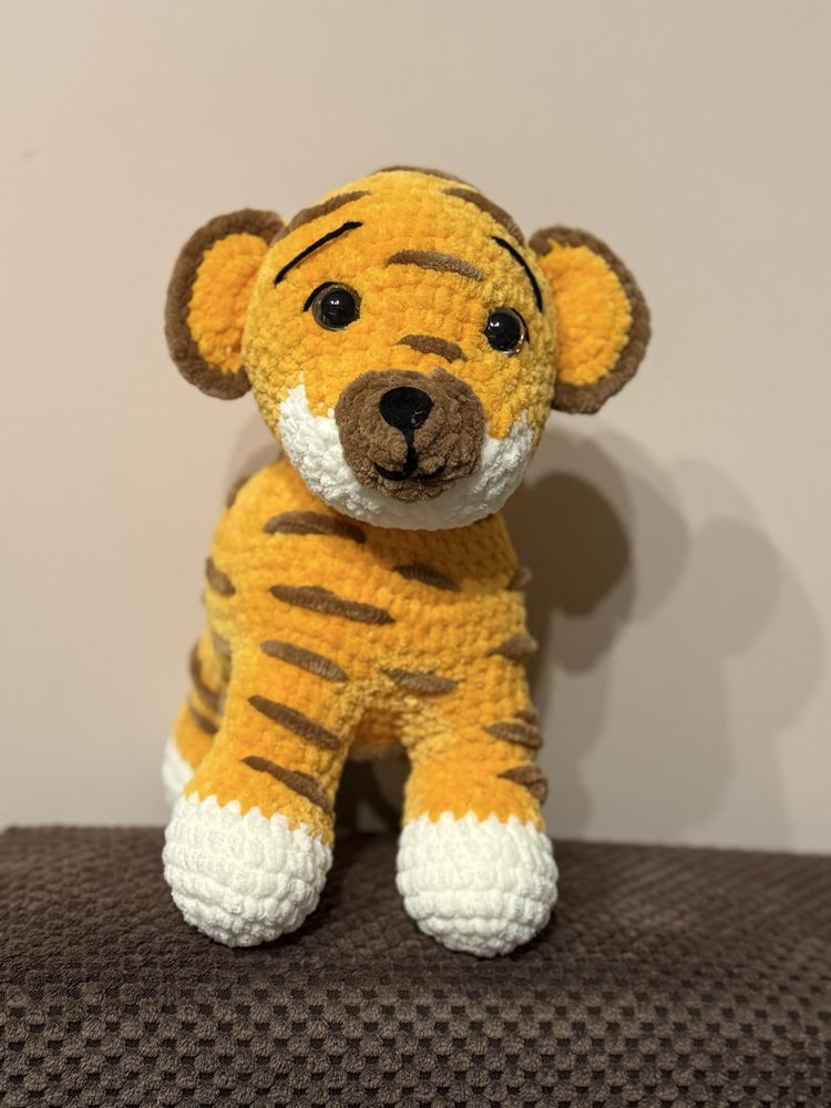Плетен тигър / Handmade tiger 26 см.