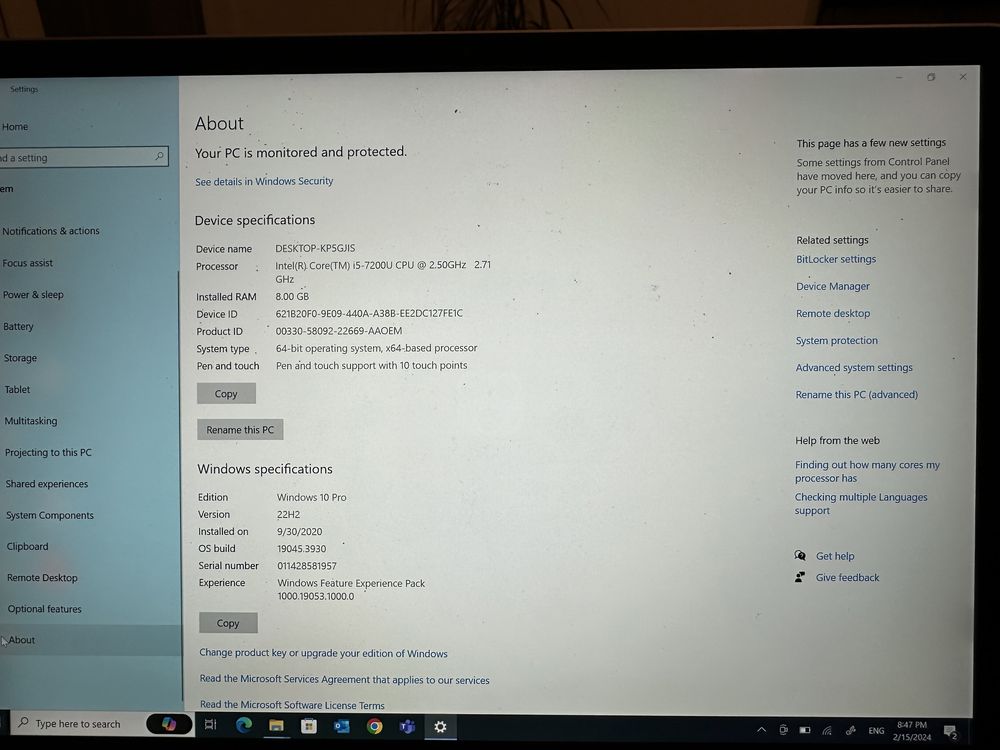 Ultrabook Microsoft Surface Laptop Intel Core I5 Touch Screen