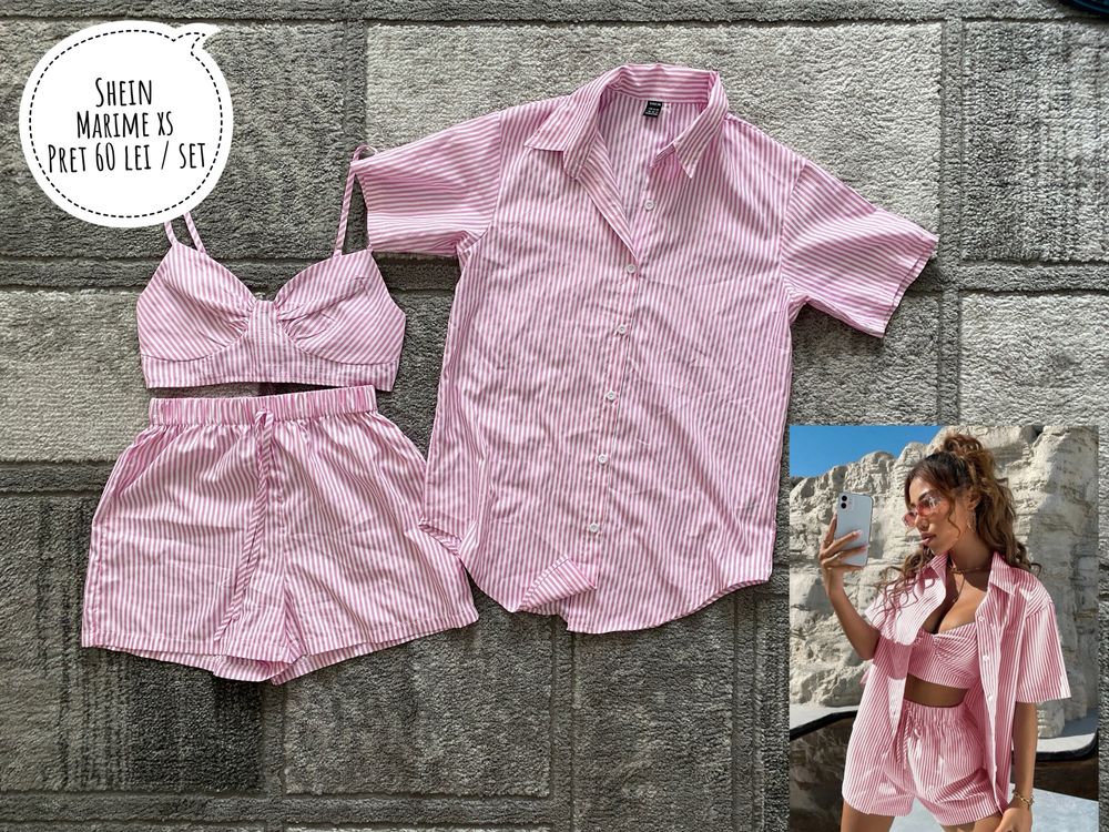 Set compleu 3 piese de vara mrimea XS SHEIN