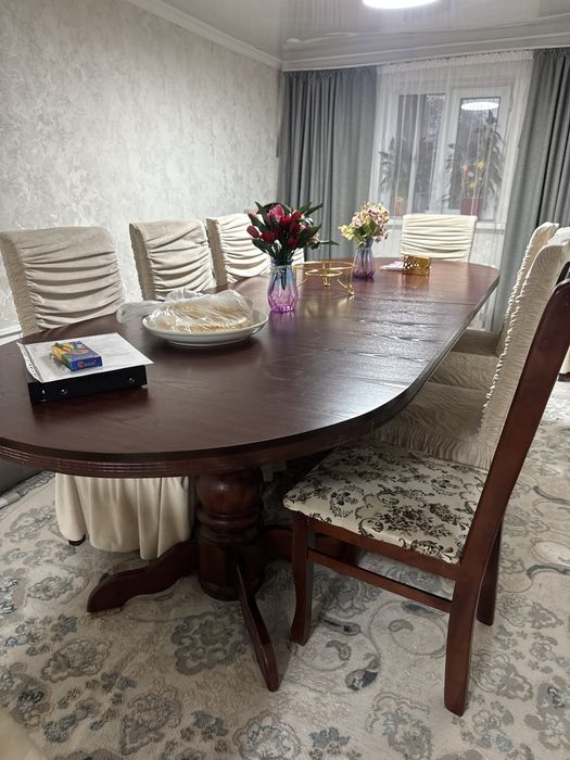 Стол  3,5м  стуля 14шт