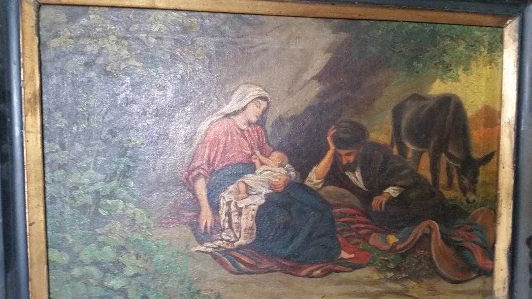 Vand tablou vechi (pictura) ulei pe panza,anii 1920