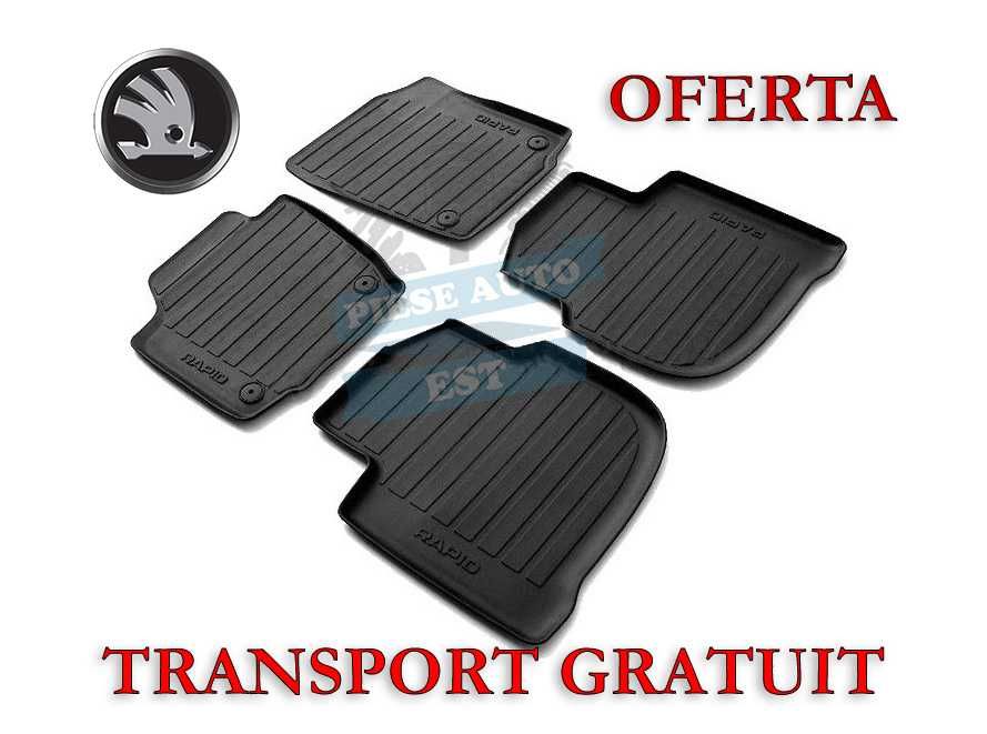 Set covorase Skoda Rapid 2012-2019 ORIGINALE + Transport Gratuit
