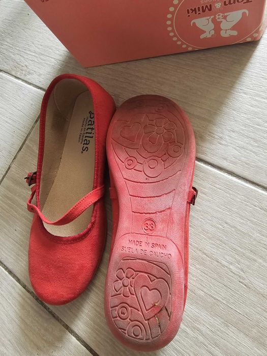 Balerini roșii Batilas – eleganți / ocazii speciale Mărime 33