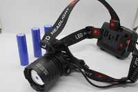 Lanterna frontala LED ZOOM 3FAZE 3X18650 incarcare USB MMC XHPP100