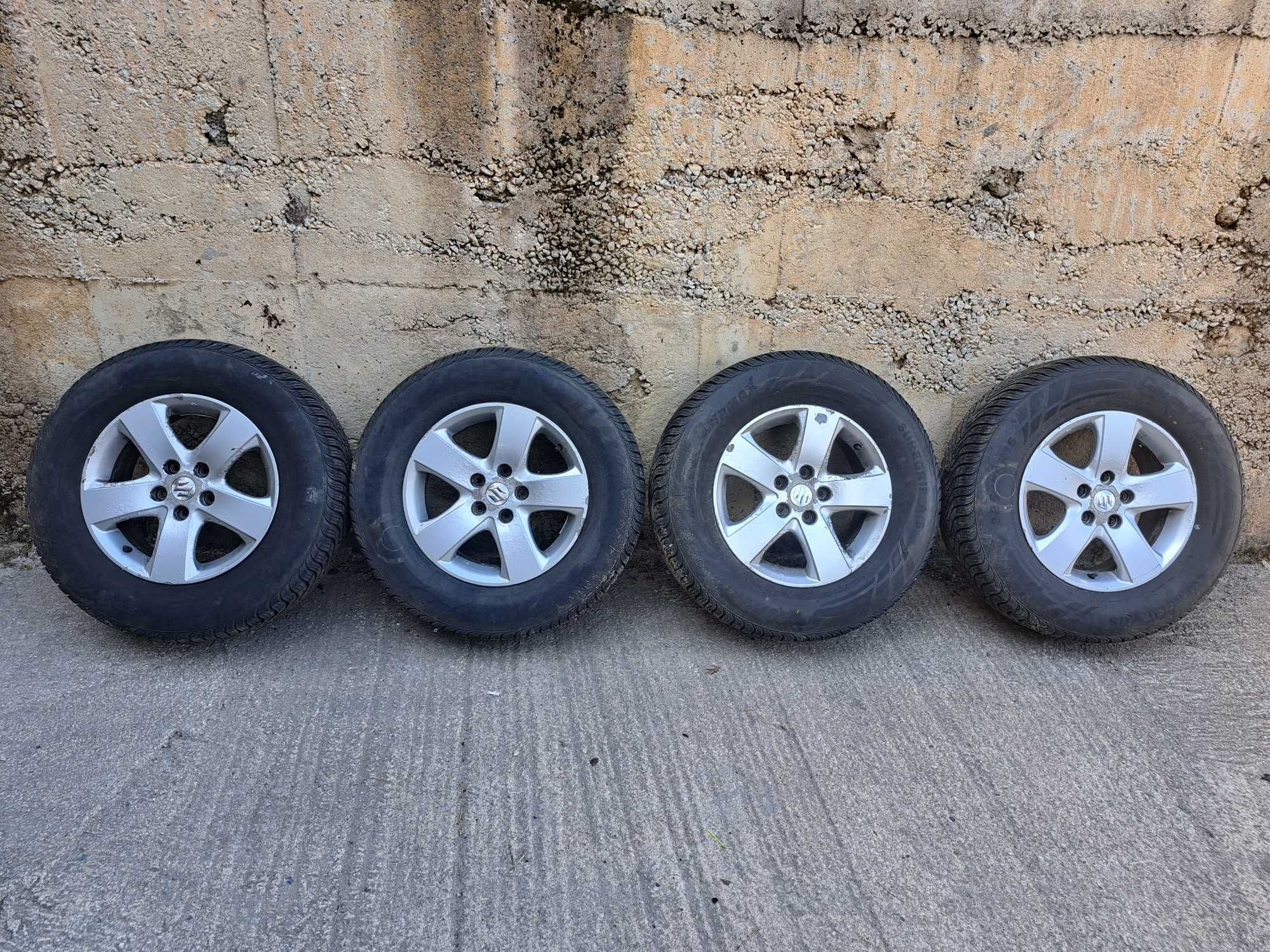 4 бр. джанти с гуми и отделно 225/70/16 DOT 0722 Сузики Витара 2008 г.