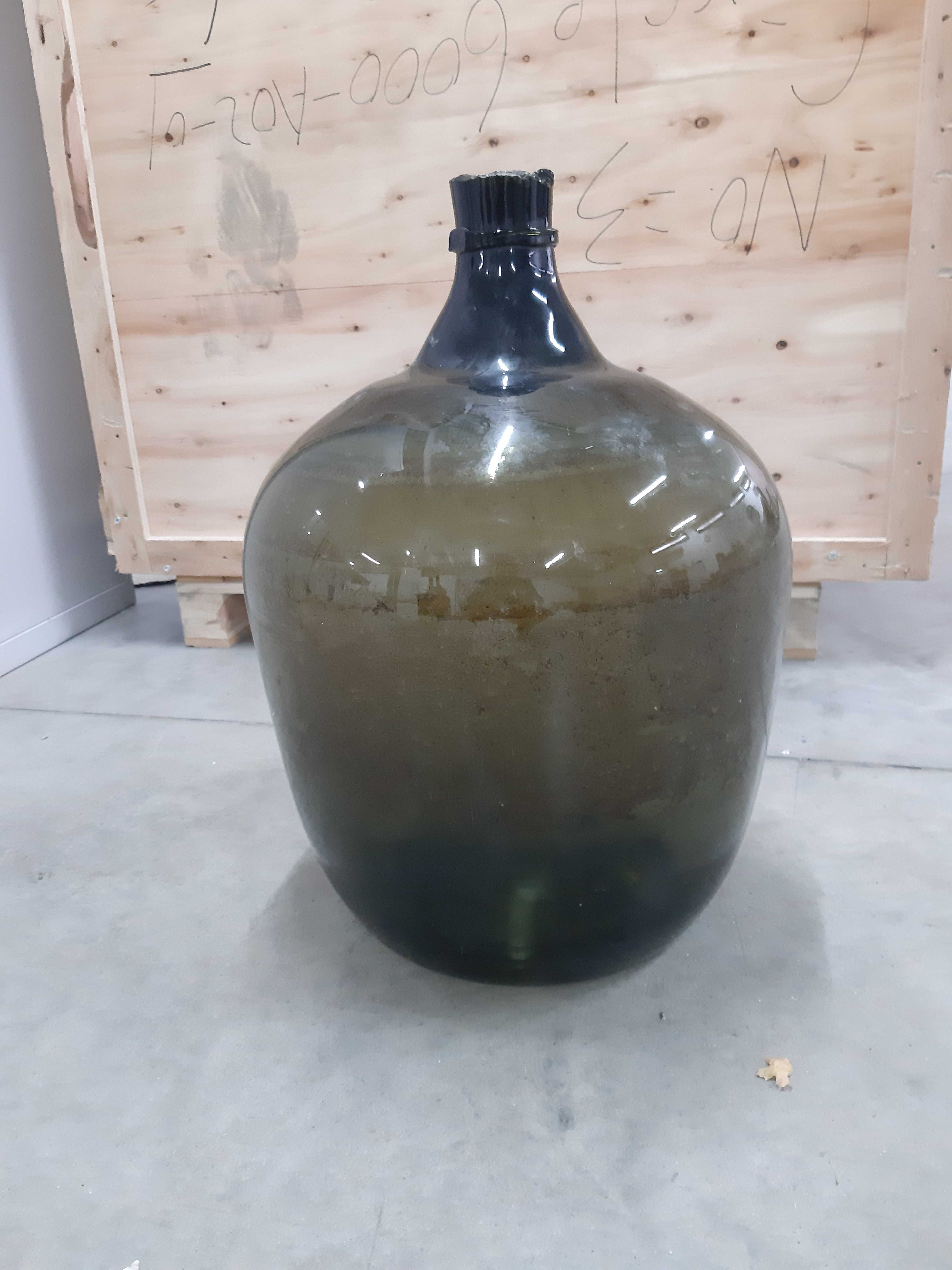 Дамаджана Стара Тъмно Зелена ръчно изработена 60 литра