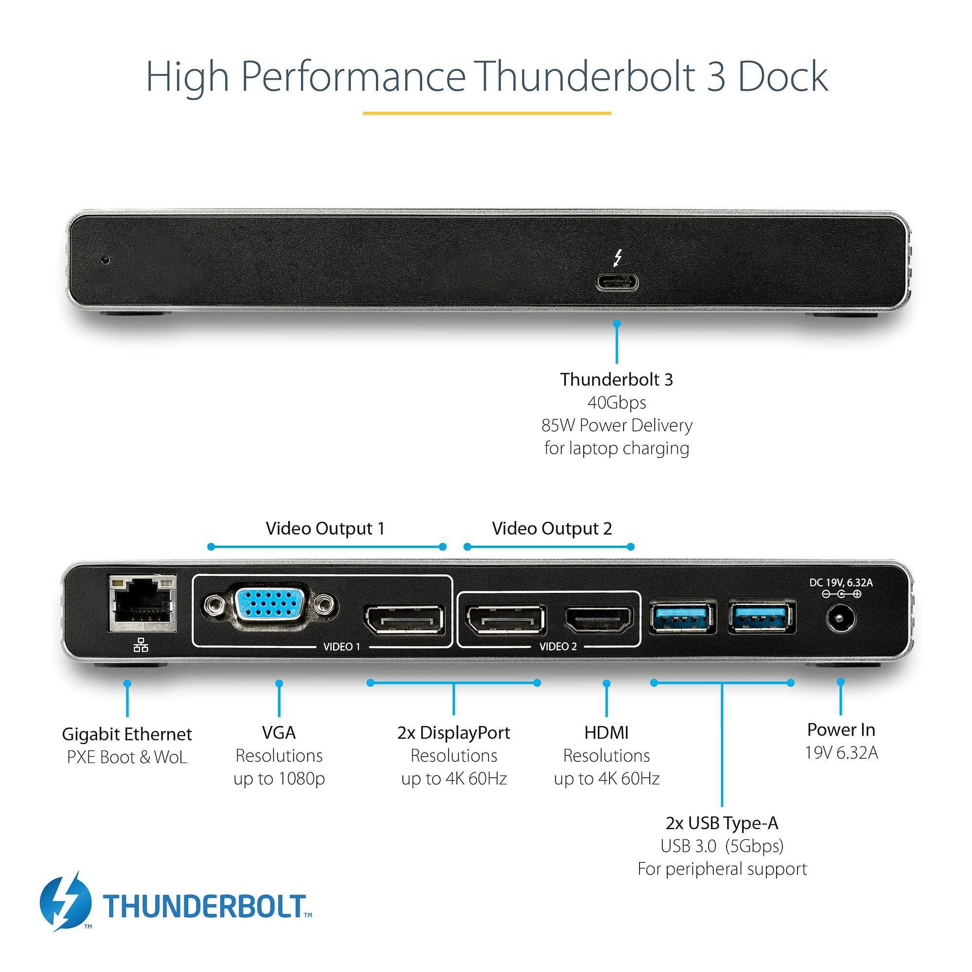 Thunderbolt 3 Dock StarTech
