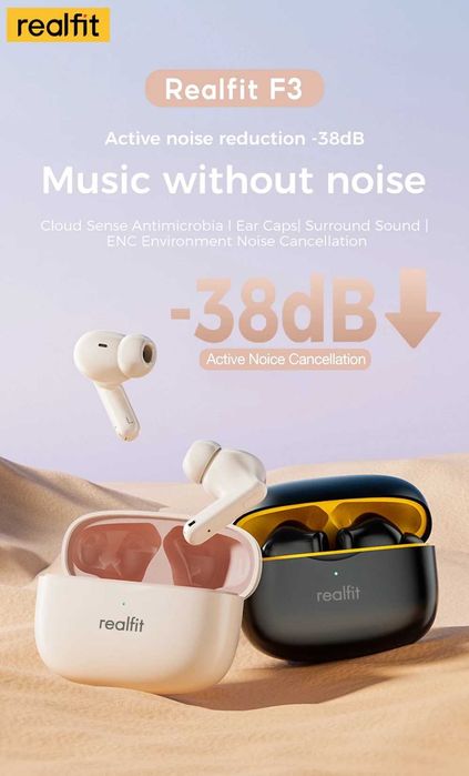 Earbud In Ear REALFIT F3 anc enc Call Hifi