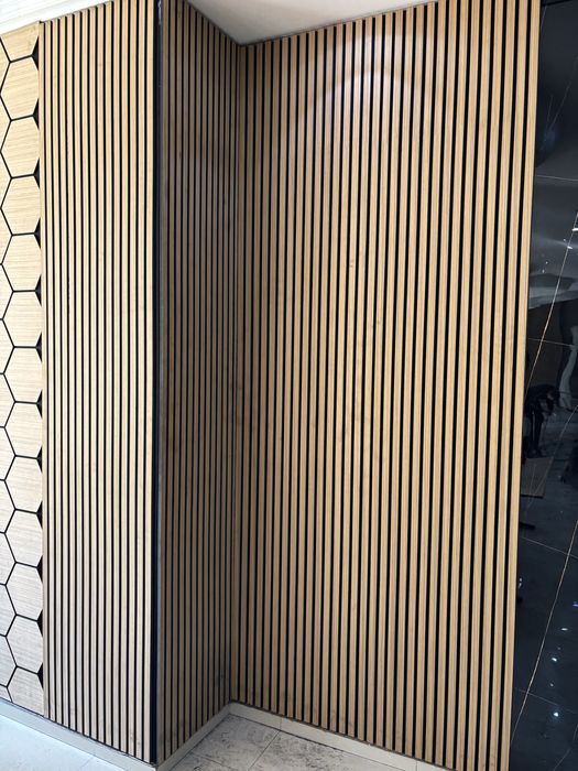 MDF ламперия растер. Стенен шумоизолиращ панел