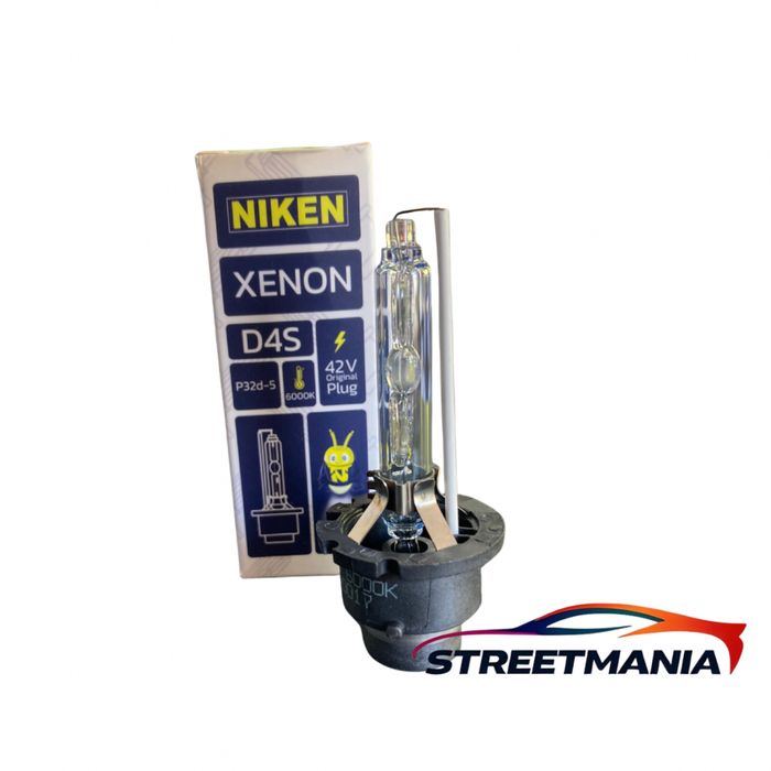 Niken D4S Xenon 6000K – ксенон крушка за фарове, 35W