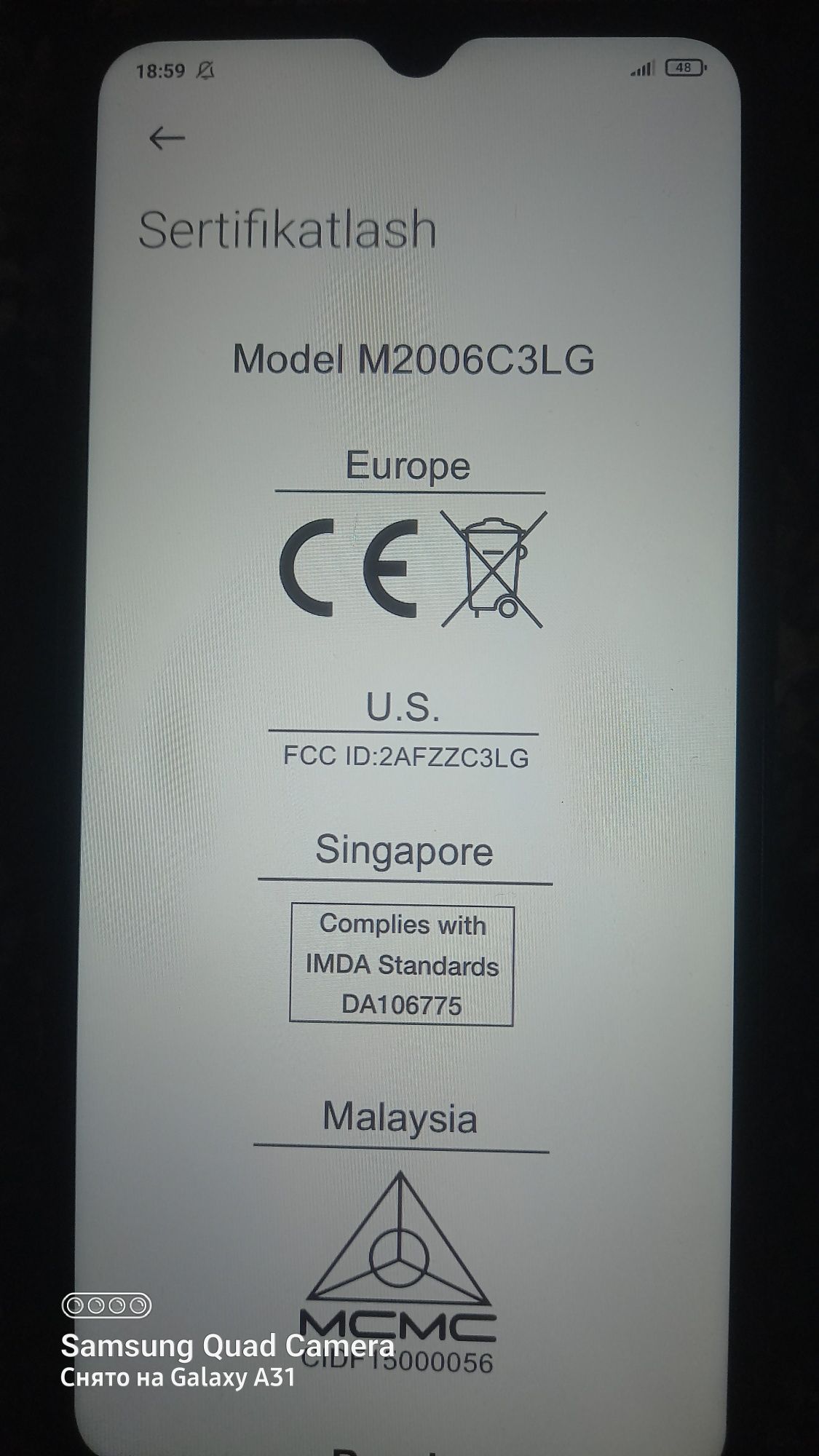 Redmi9A телефон сотилади 32гега памятга эга