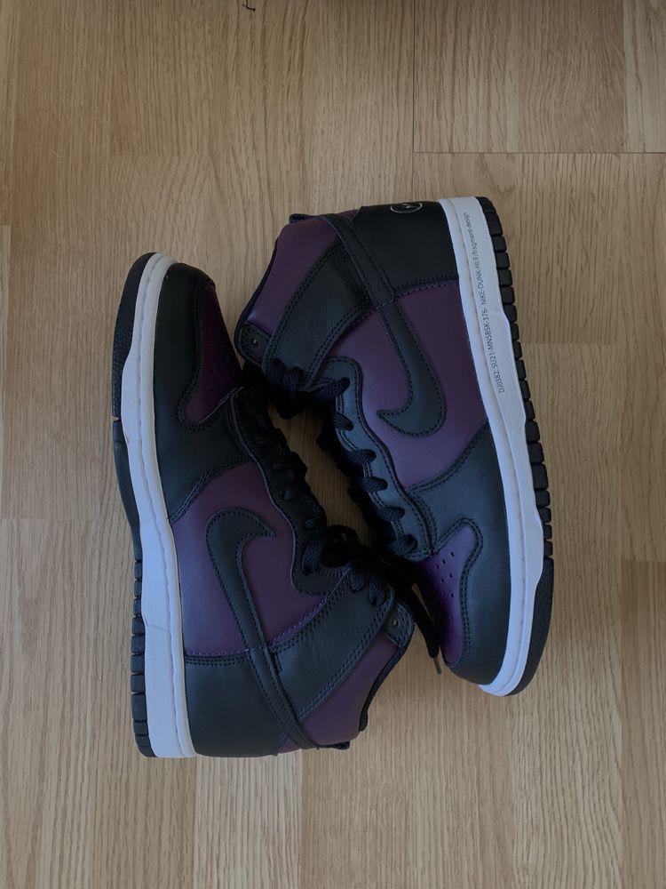 Nike dunk high x fragment purple 40