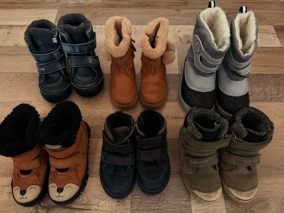 Diverse incaltari iarna de piele DD Step si Lasocki baietel