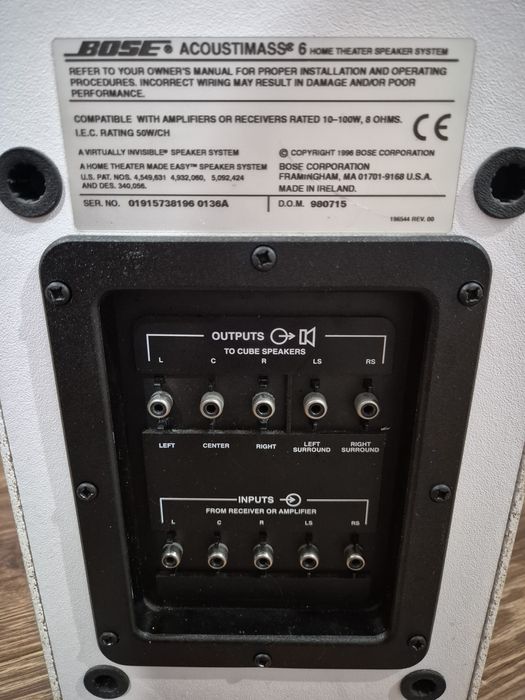 Bose Acoustimass 6 super sistem home cinema
