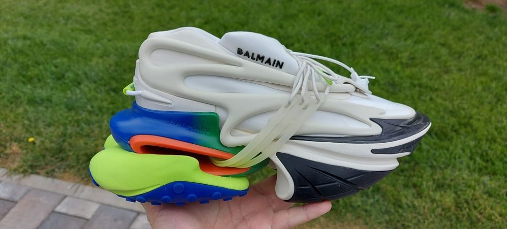 Balmain Unicorn color 10 White Top Sneakers